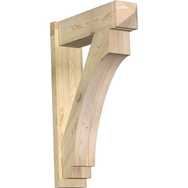Ekena Millwork Imperial Arts & Crafts Rough Sawn Outlooker, Douglas Fir, 8"W x 28"D x 40"H OUT08X28X40IMP03RDF - main